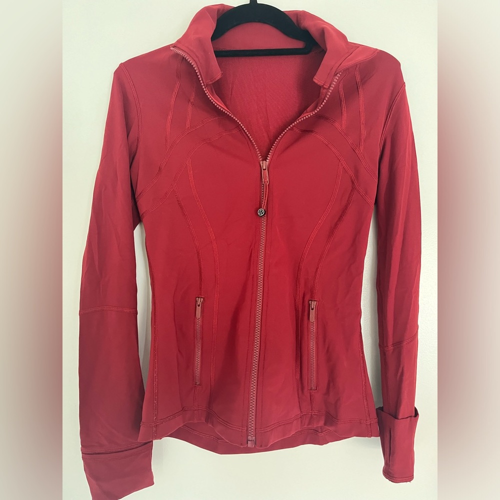 Lulu define jacket - dark red